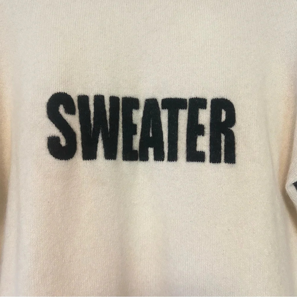 Armand Diradourian Cream Cashmere Sweater M - Picture 2 of 5